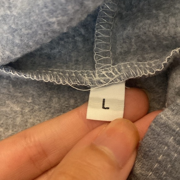 Girls Gray Hoodie With Colored Star Design Size L - Picture 4 of 5